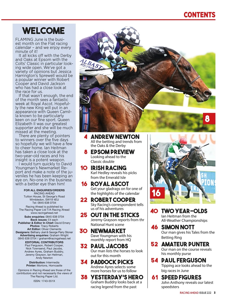 Racing Ahead Preview Pages
