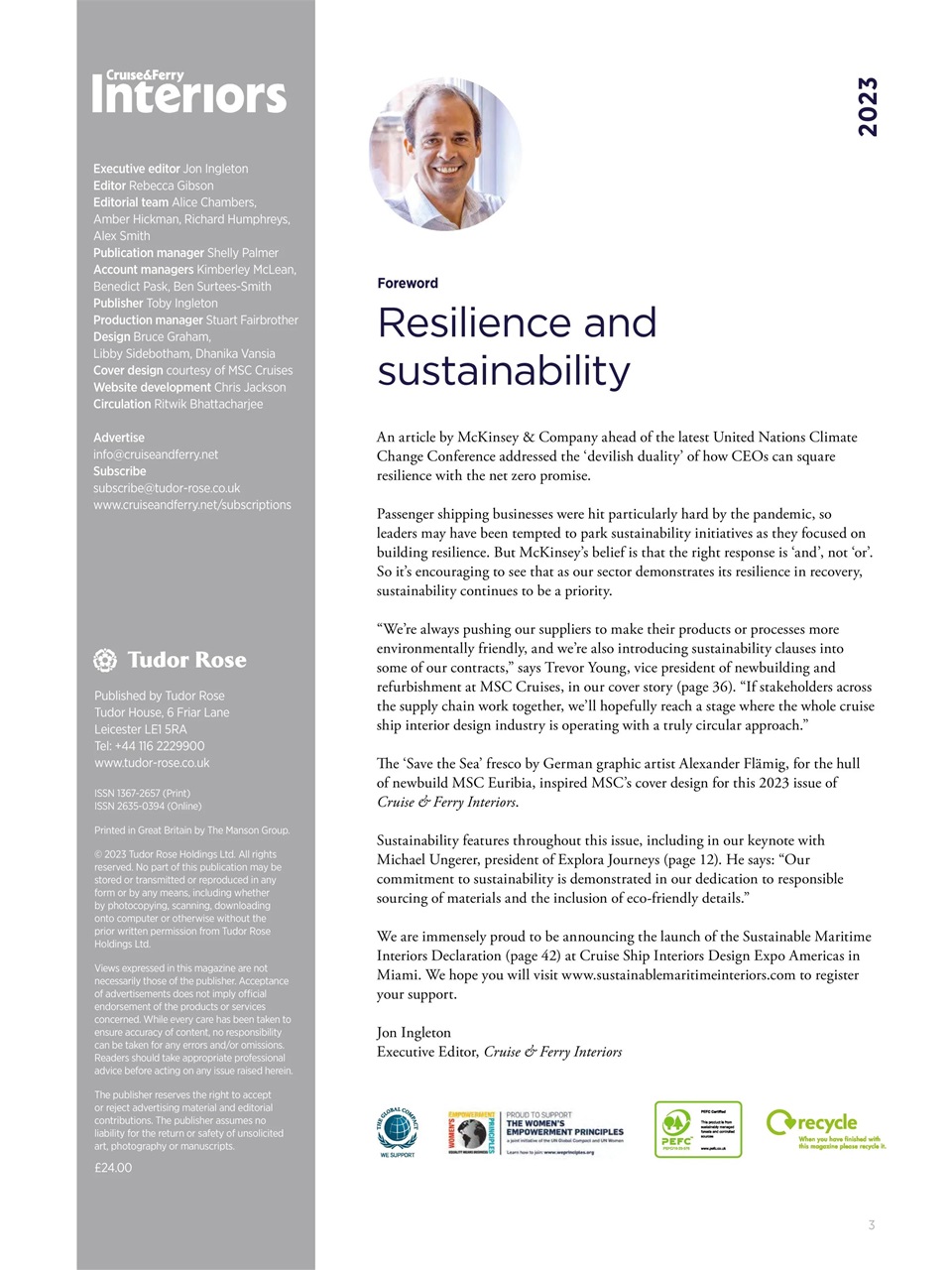 Cruise & Ferry Preview Pages