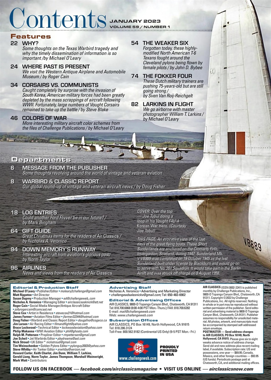 Air Classics - Where History Flies Preview Pages