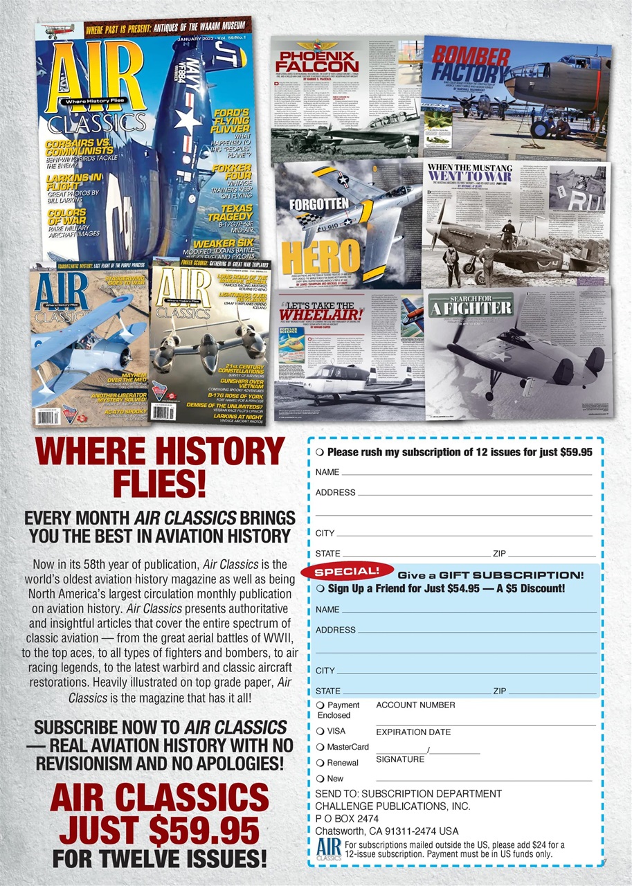Air Classics - Where History Flies Preview Pages