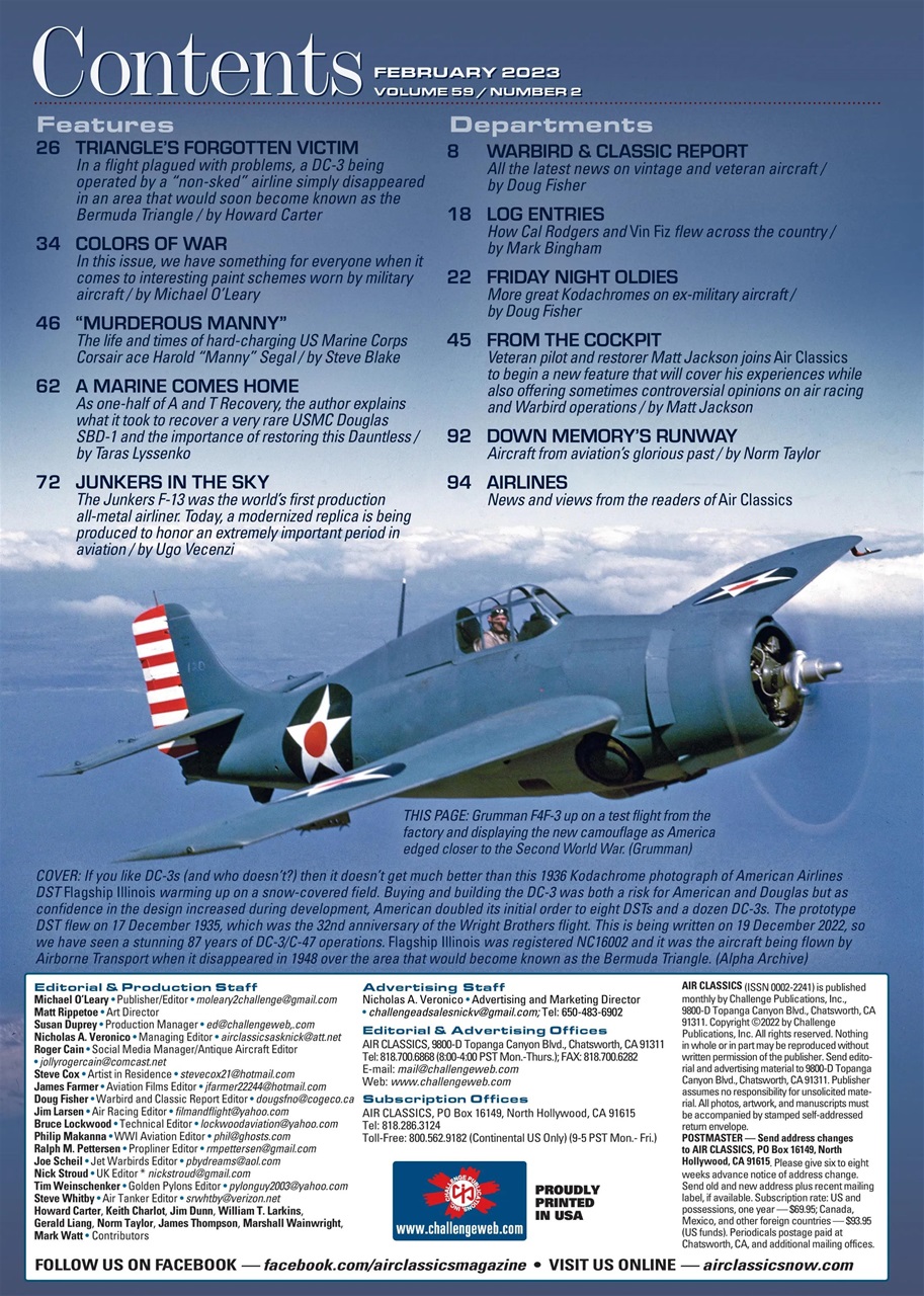 Air Classics - Where History Flies Preview Pages