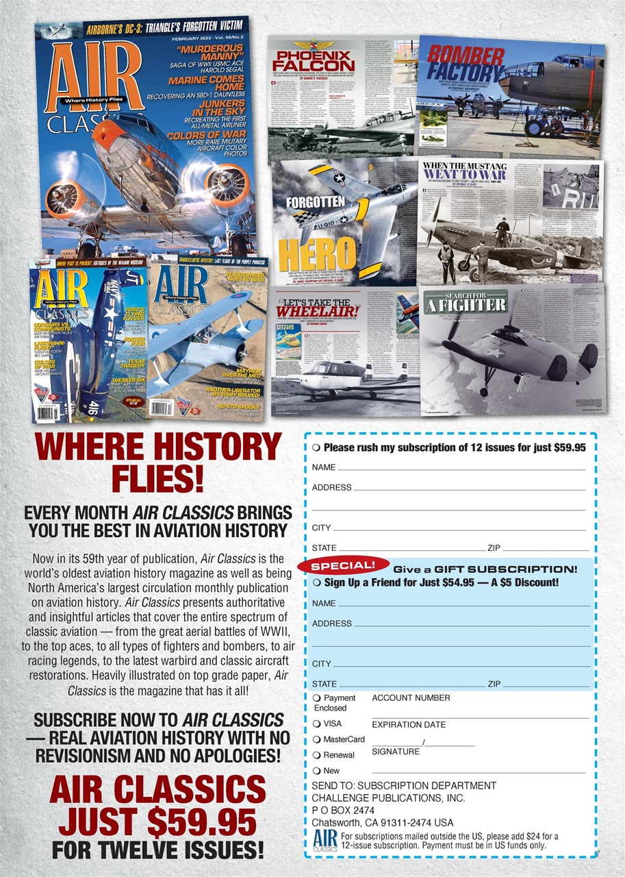Air Classics - Where History Flies Preview Pages