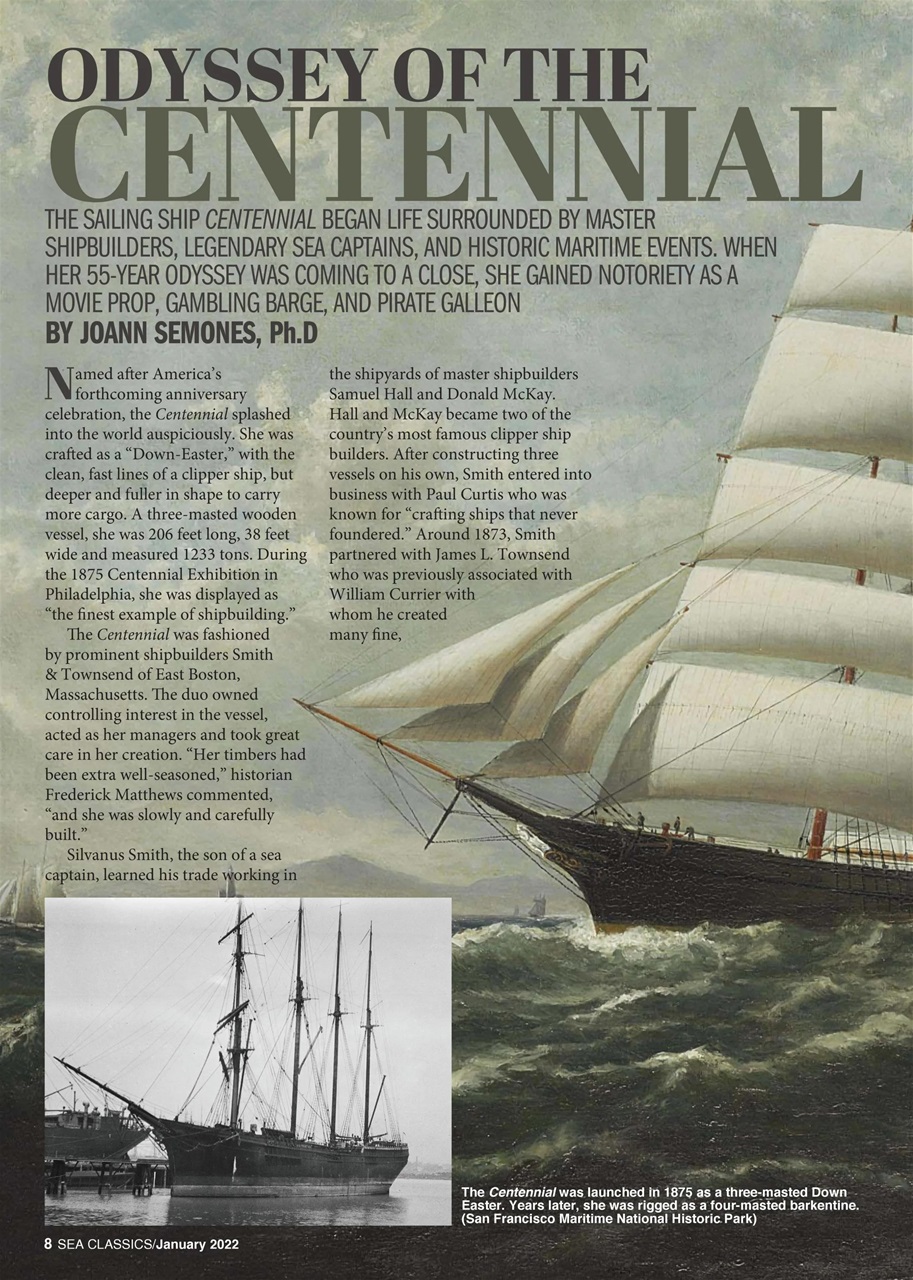 Sea Classics - Where History Sets Sail Preview Pages