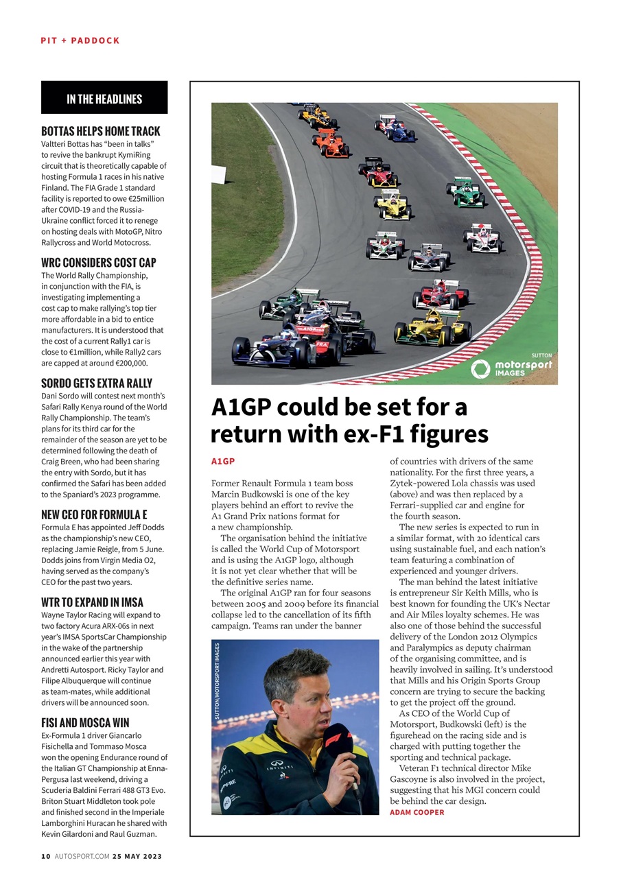 Autosport Preview Pages