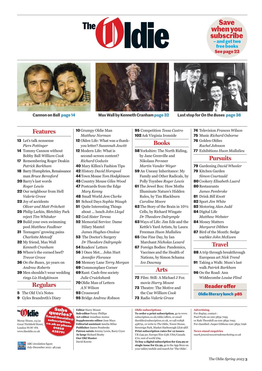 The Oldie Preview Pages