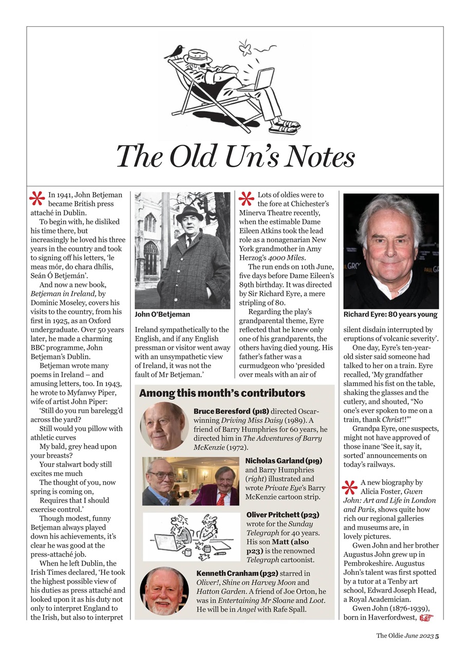 The Oldie Preview Pages