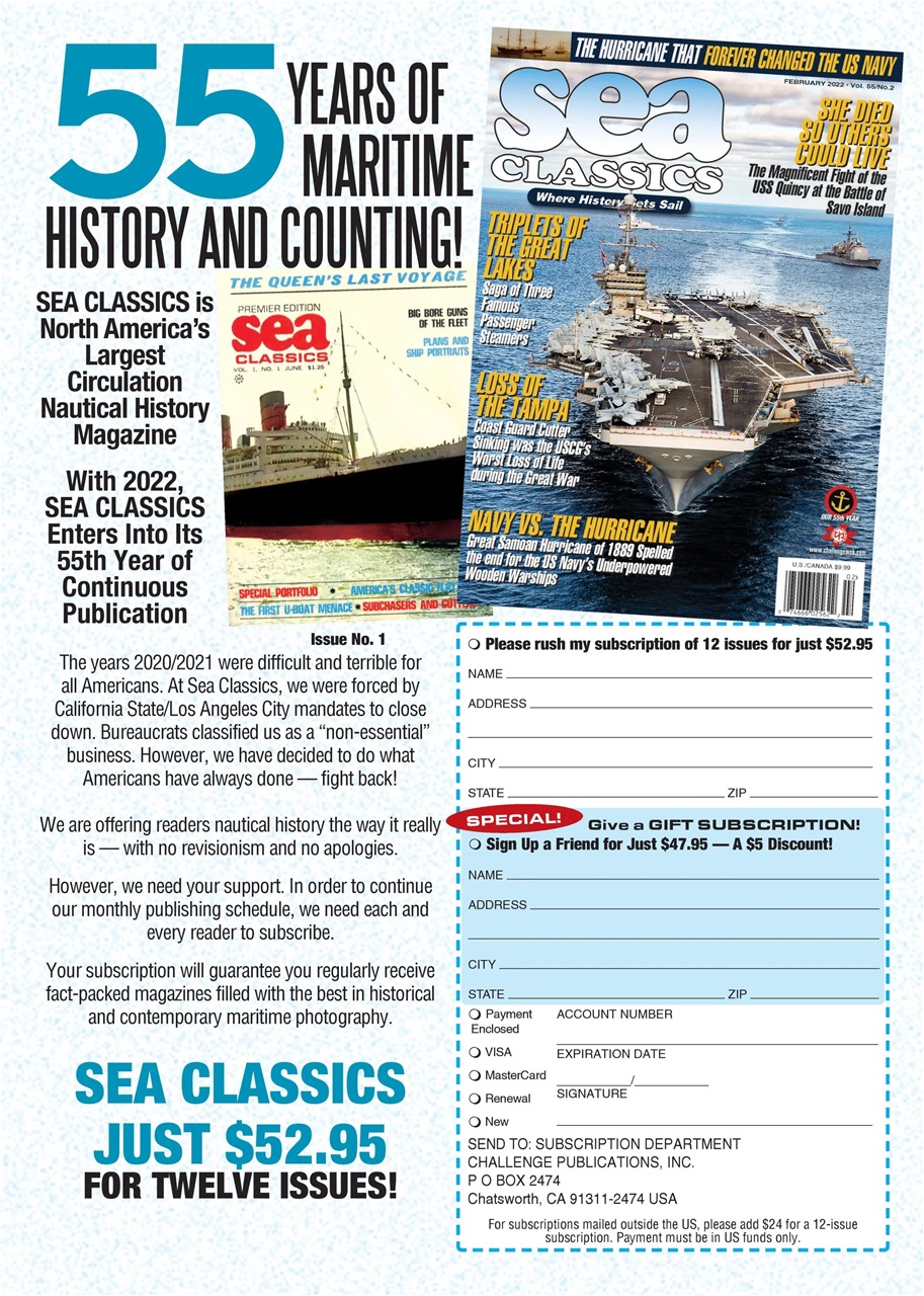 Sea Classics - Where History Sets Sail Preview Pages