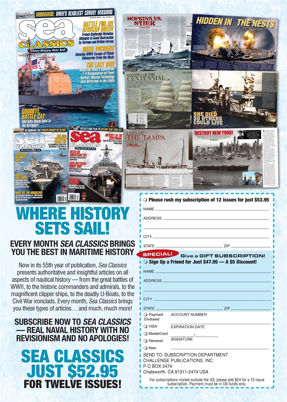 Sea Classics - Where History Sets Sail Preview Pages