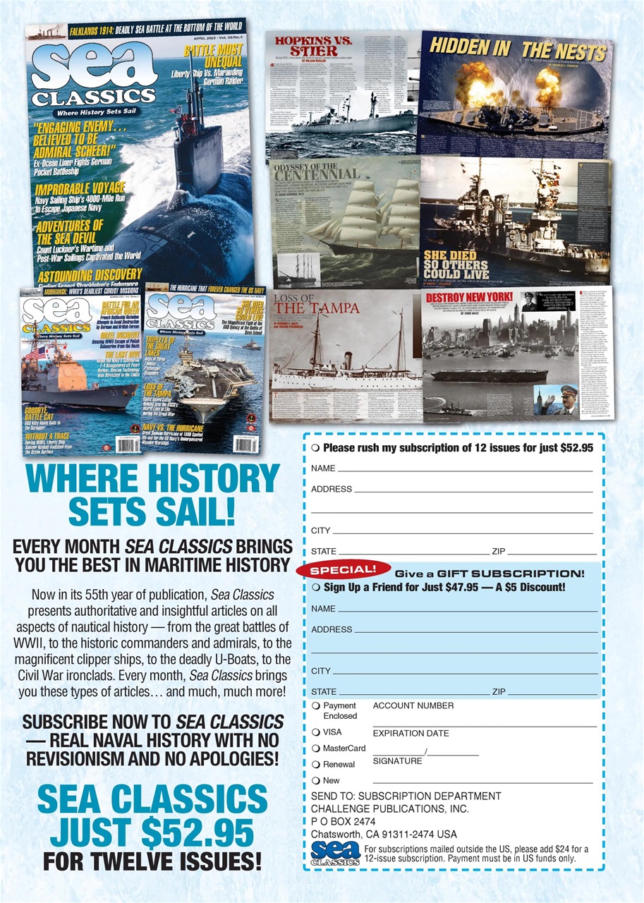 Sea Classics - Where History Sets Sail Preview Pages