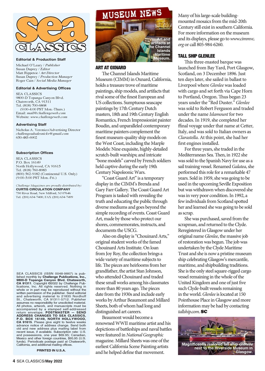 Sea Classics - Where History Sets Sail Preview Pages