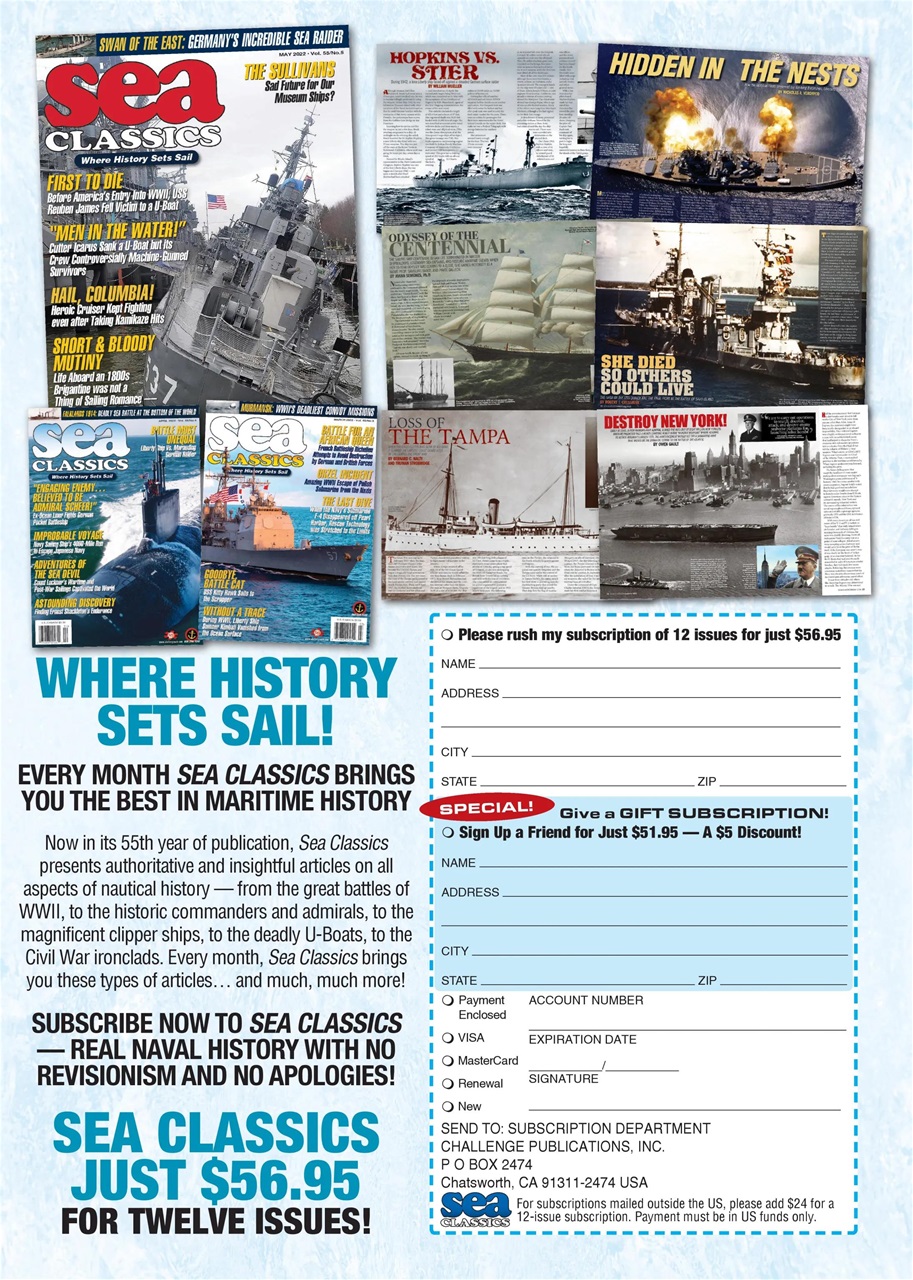 Sea Classics - Where History Sets Sail Preview Pages