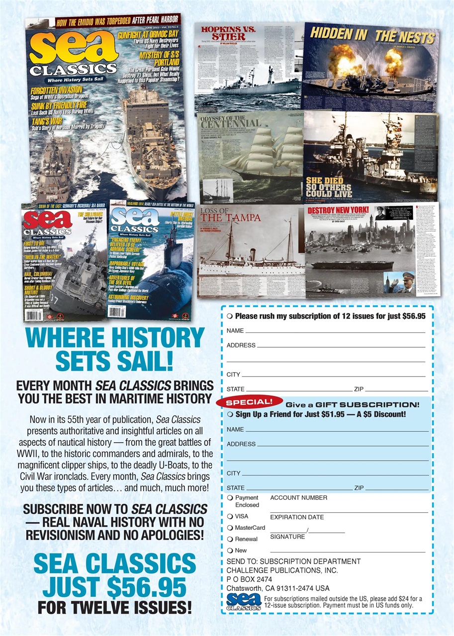 Sea Classics - Where History Sets Sail Preview Pages