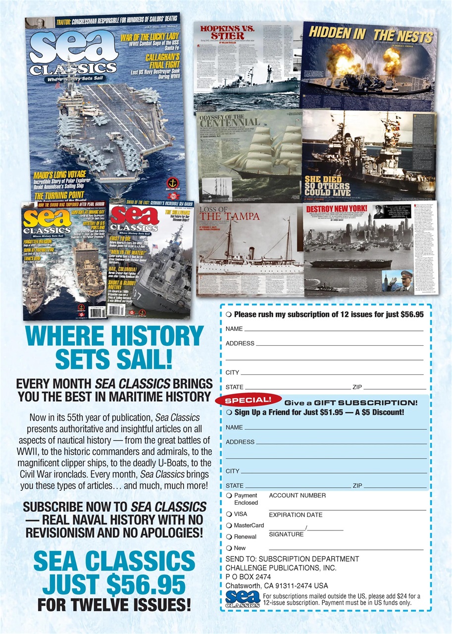 Sea Classics - Where History Sets Sail Preview Pages