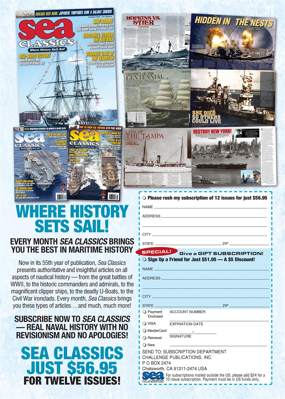 Sea Classics - Where History Sets Sail Preview Pages