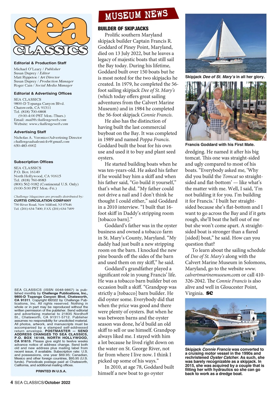 Sea Classics - Where History Sets Sail Preview Pages