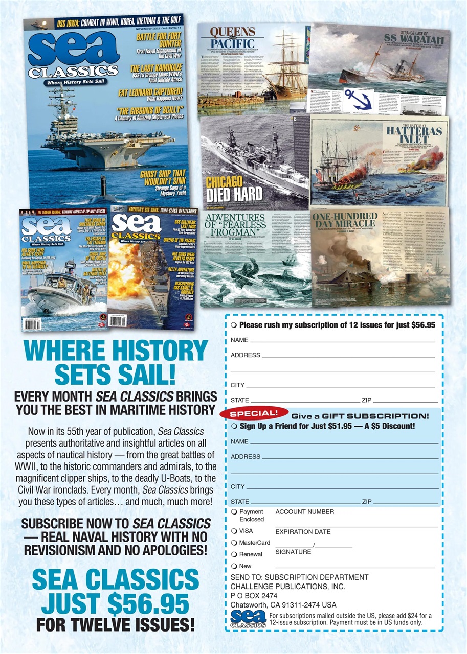 Sea Classics - Where History Sets Sail Preview Pages