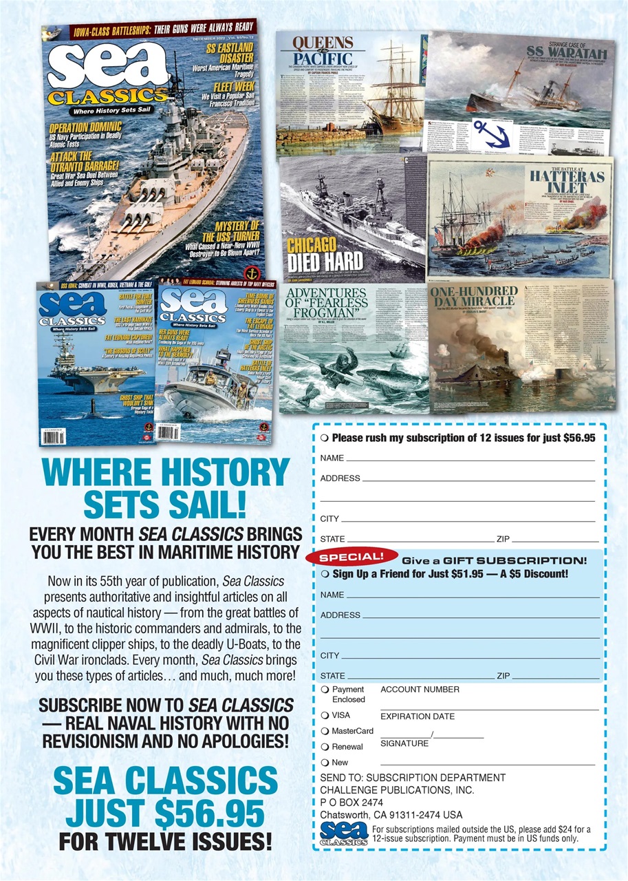 Sea Classics - Where History Sets Sail Preview Pages