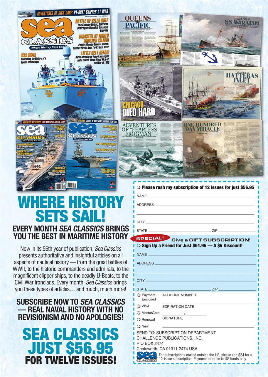 Sea Classics - Where History Sets Sail Preview Pages