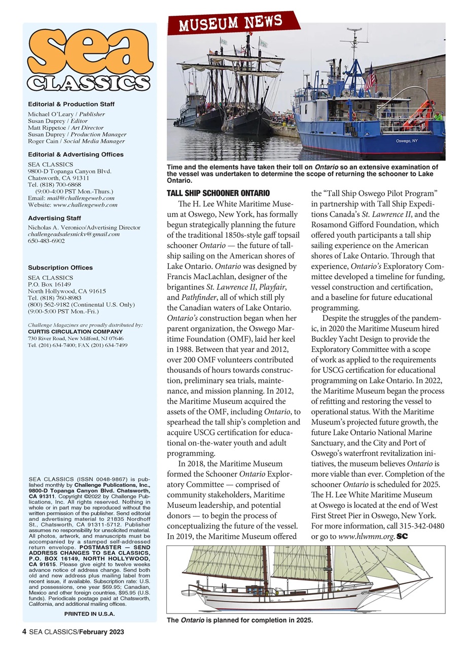 Sea Classics - Where History Sets Sail Preview Pages