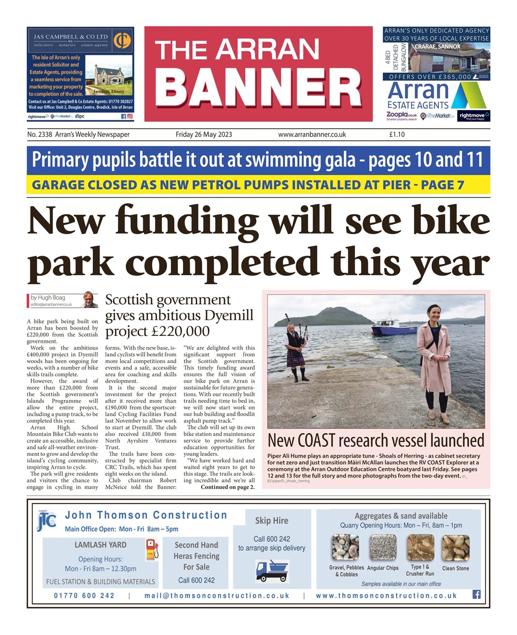 Arran Banner Preview Pages