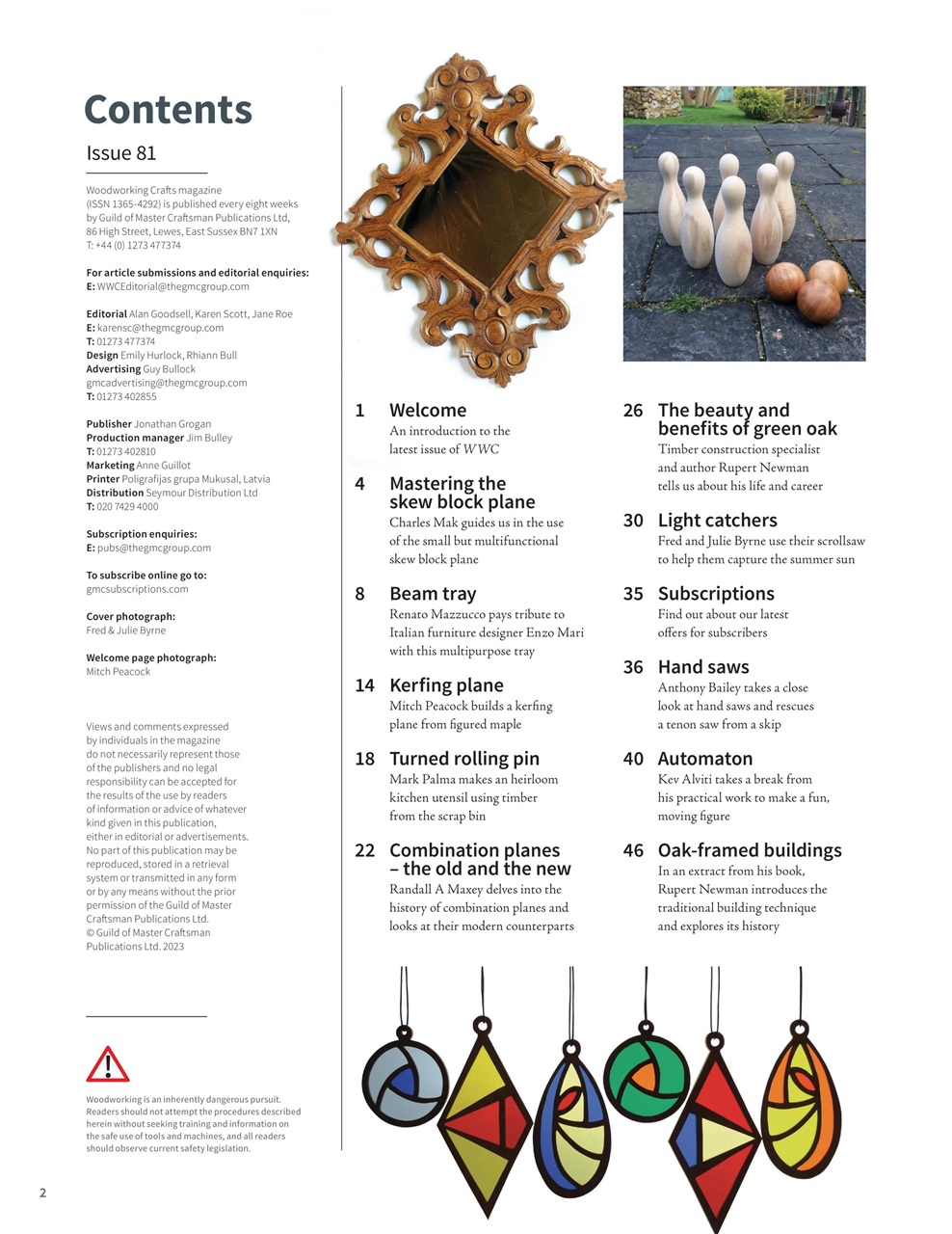 Woodworking Crafts Magazine Preview Pages