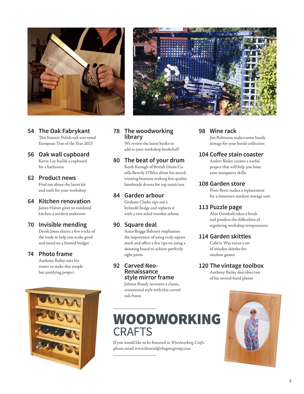 Woodworking Crafts Magazine Preview Pages