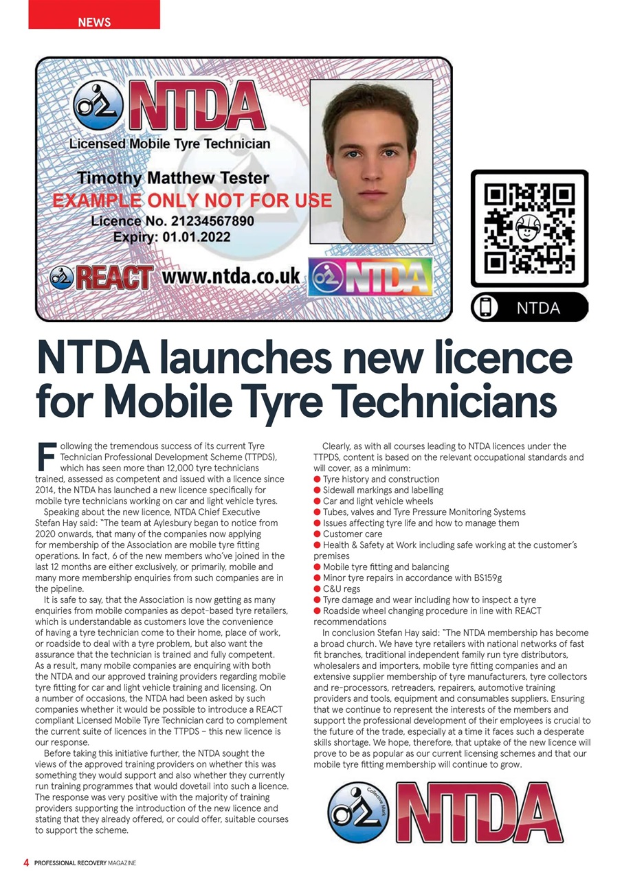 Professional Recovery Magazine Preview Pages