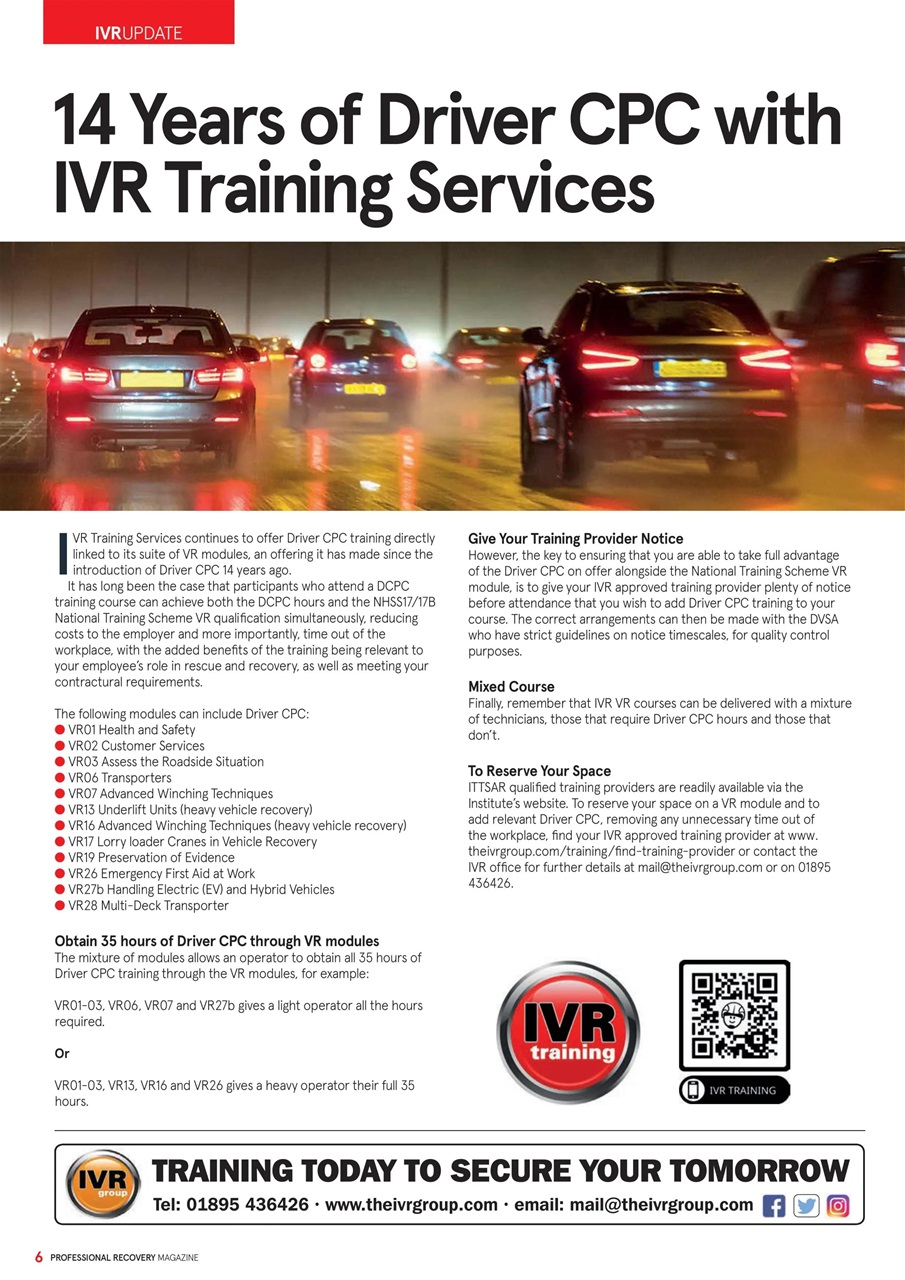 Professional Recovery Magazine Preview Pages