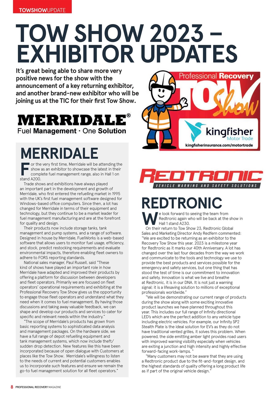 Professional Recovery Magazine Preview Pages