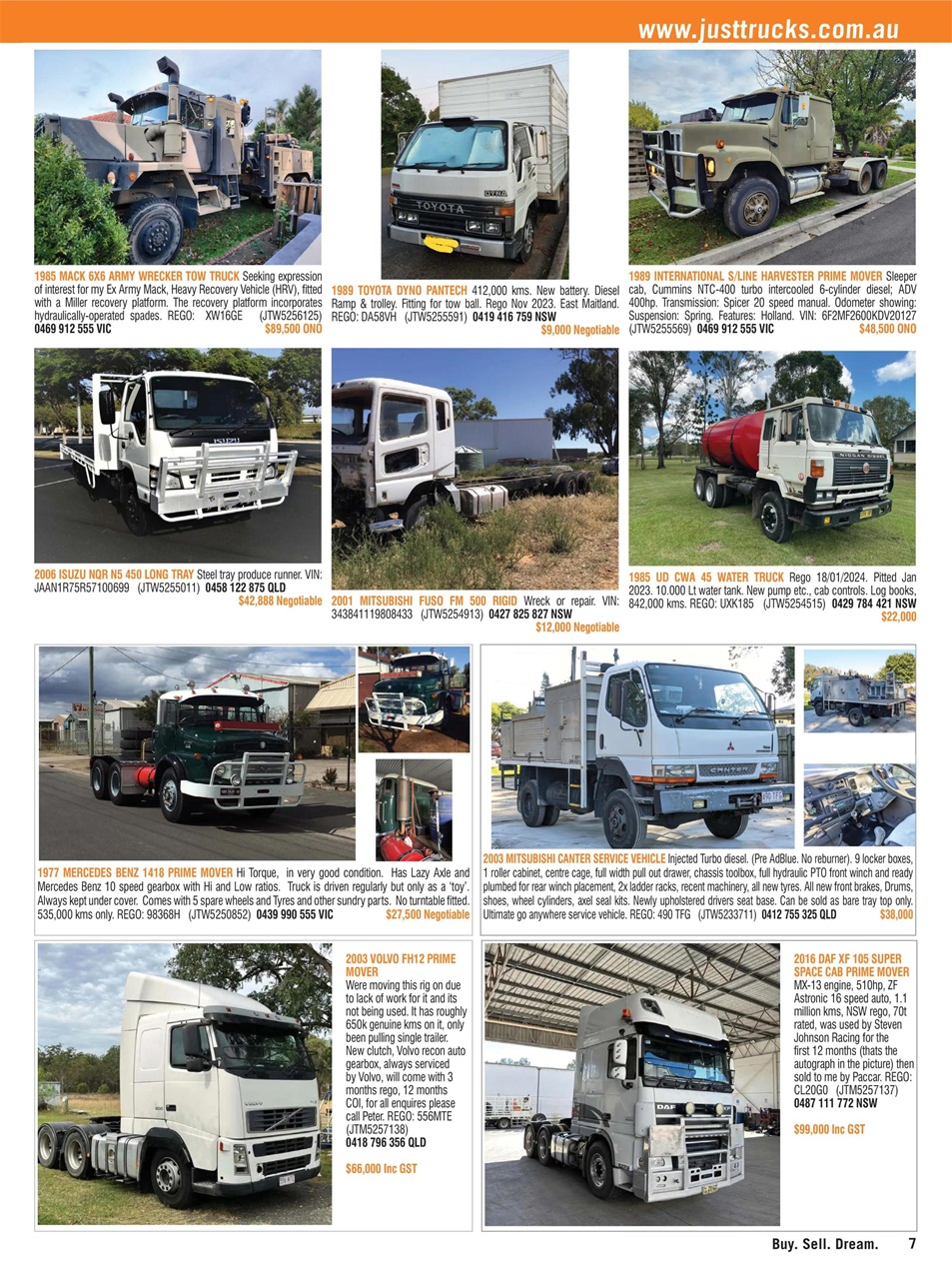 JUST TRUCKS Preview Pages