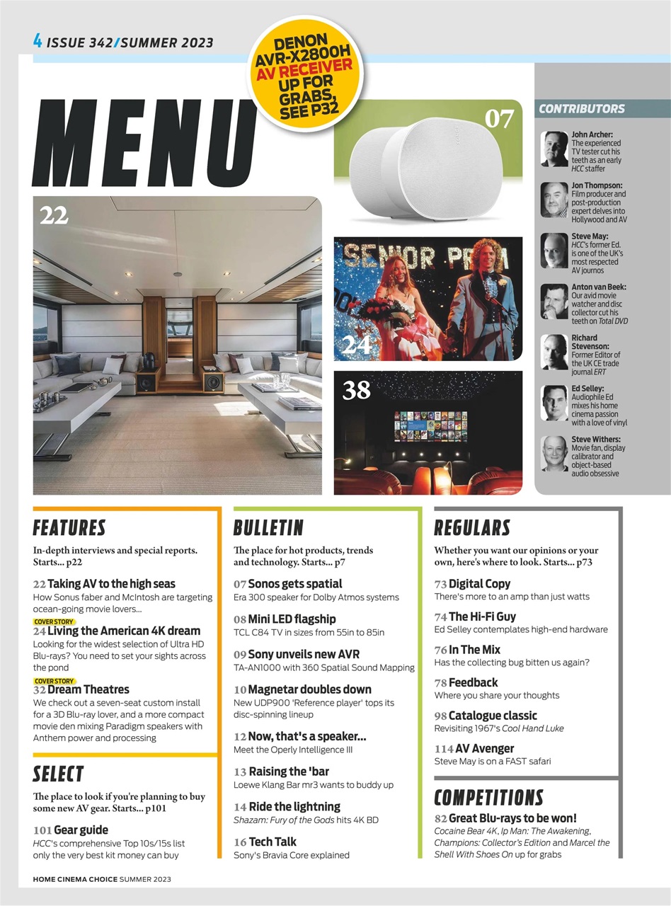 Home Cinema Choice Preview Pages