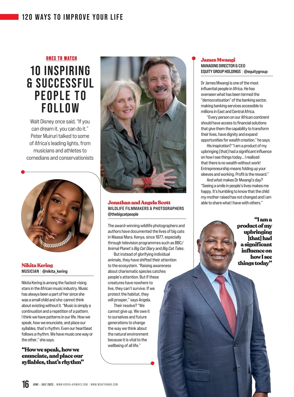 MSAFIRI – Kenya Airways Inflight Preview Pages