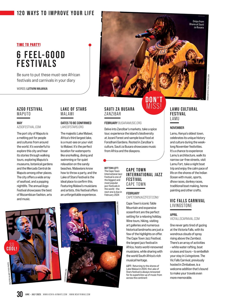 MSAFIRI – Kenya Airways Inflight Preview Pages