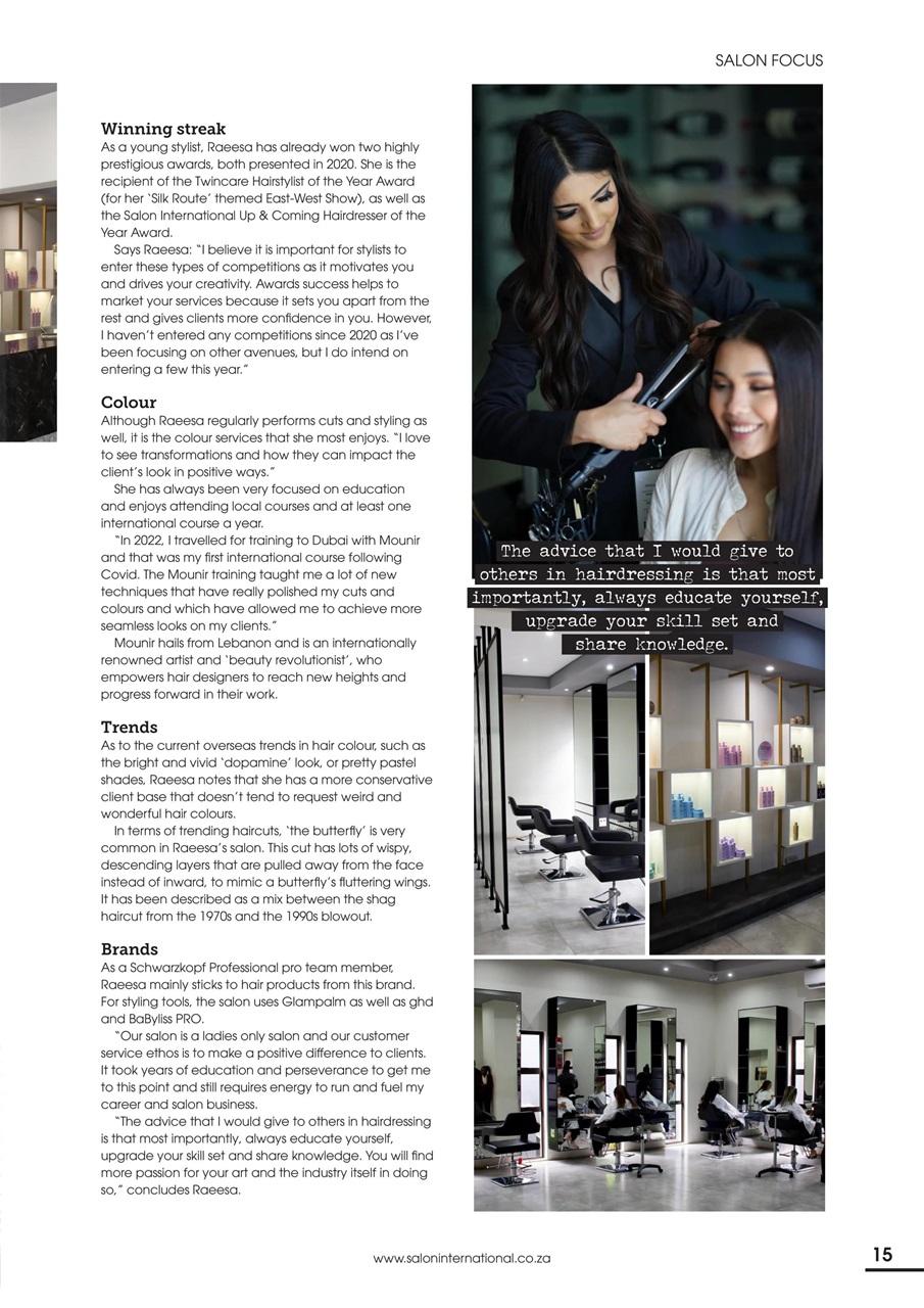 Salon International Preview Pages