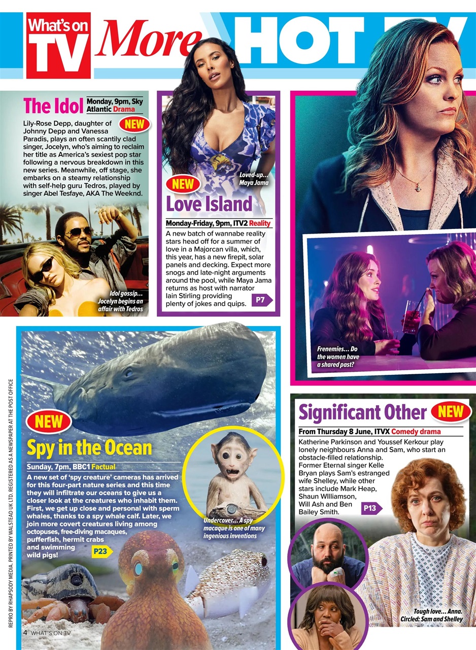 What's on TV Preview Pages