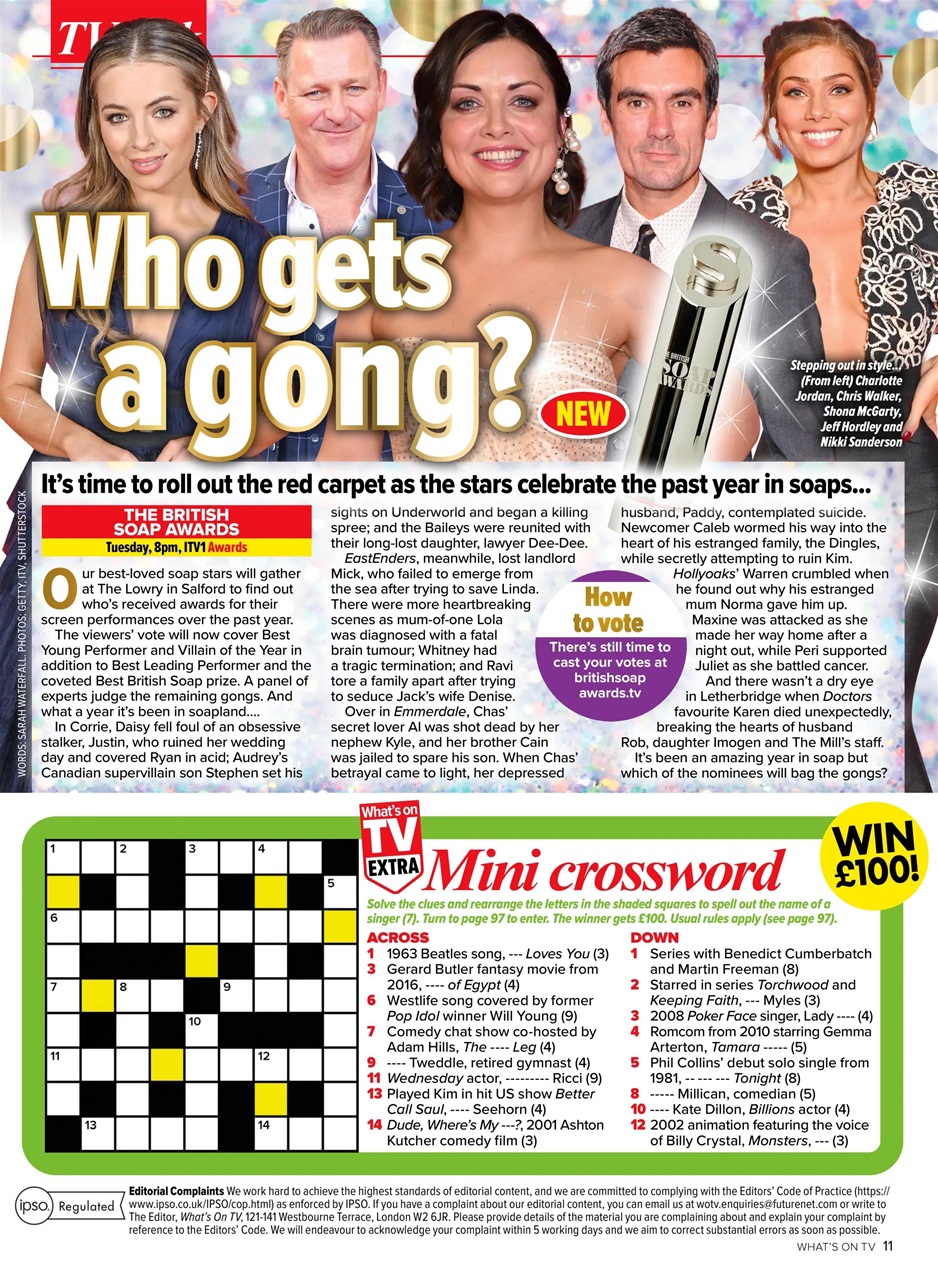 What's on TV Preview Pages