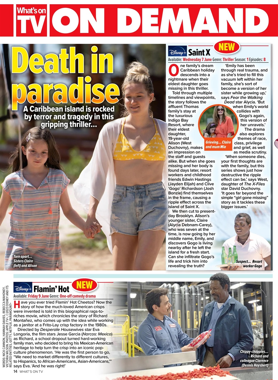 What's on TV Preview Pages