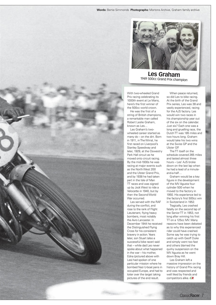 Classic Racer Preview Pages