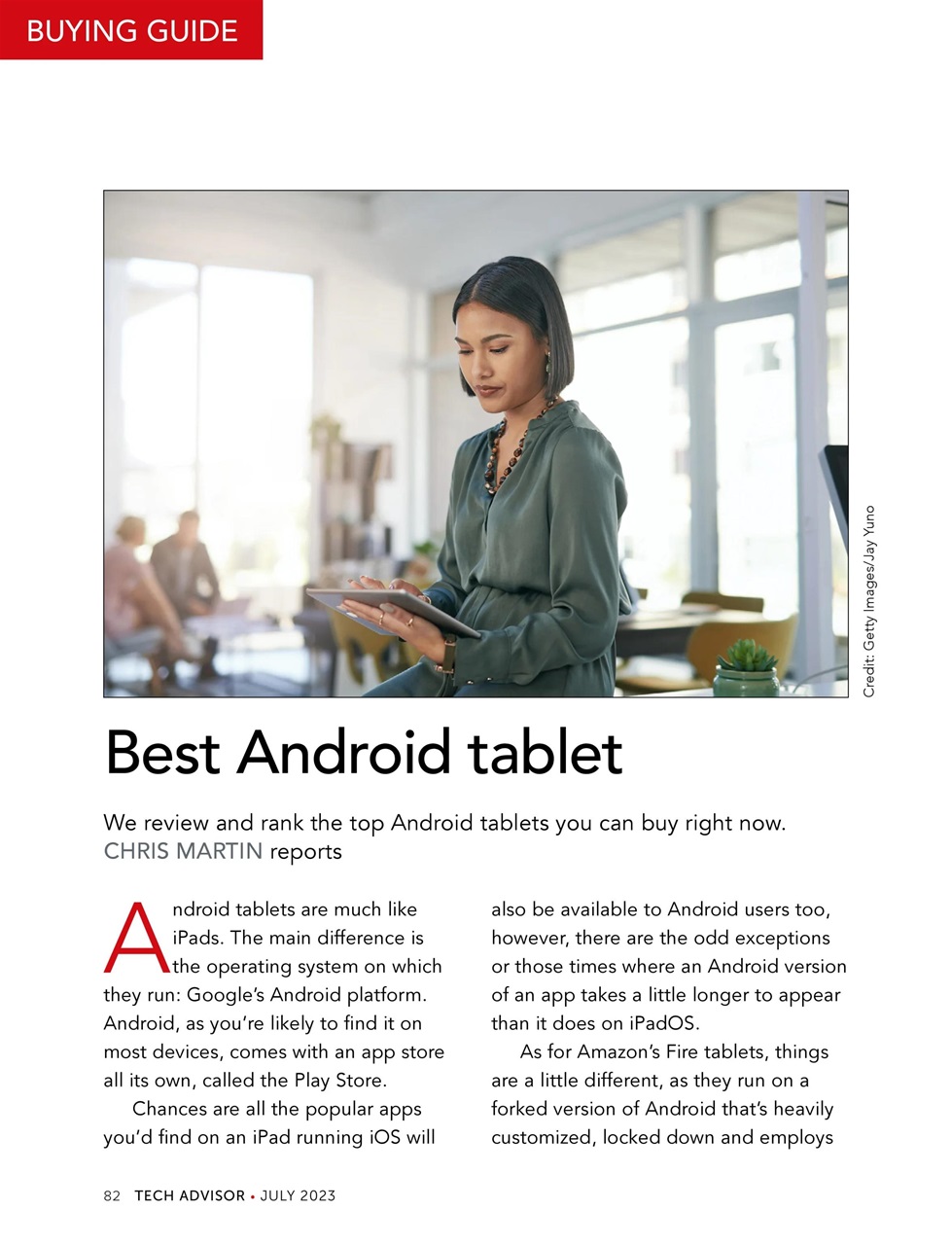 Tech Advisor Preview Pages