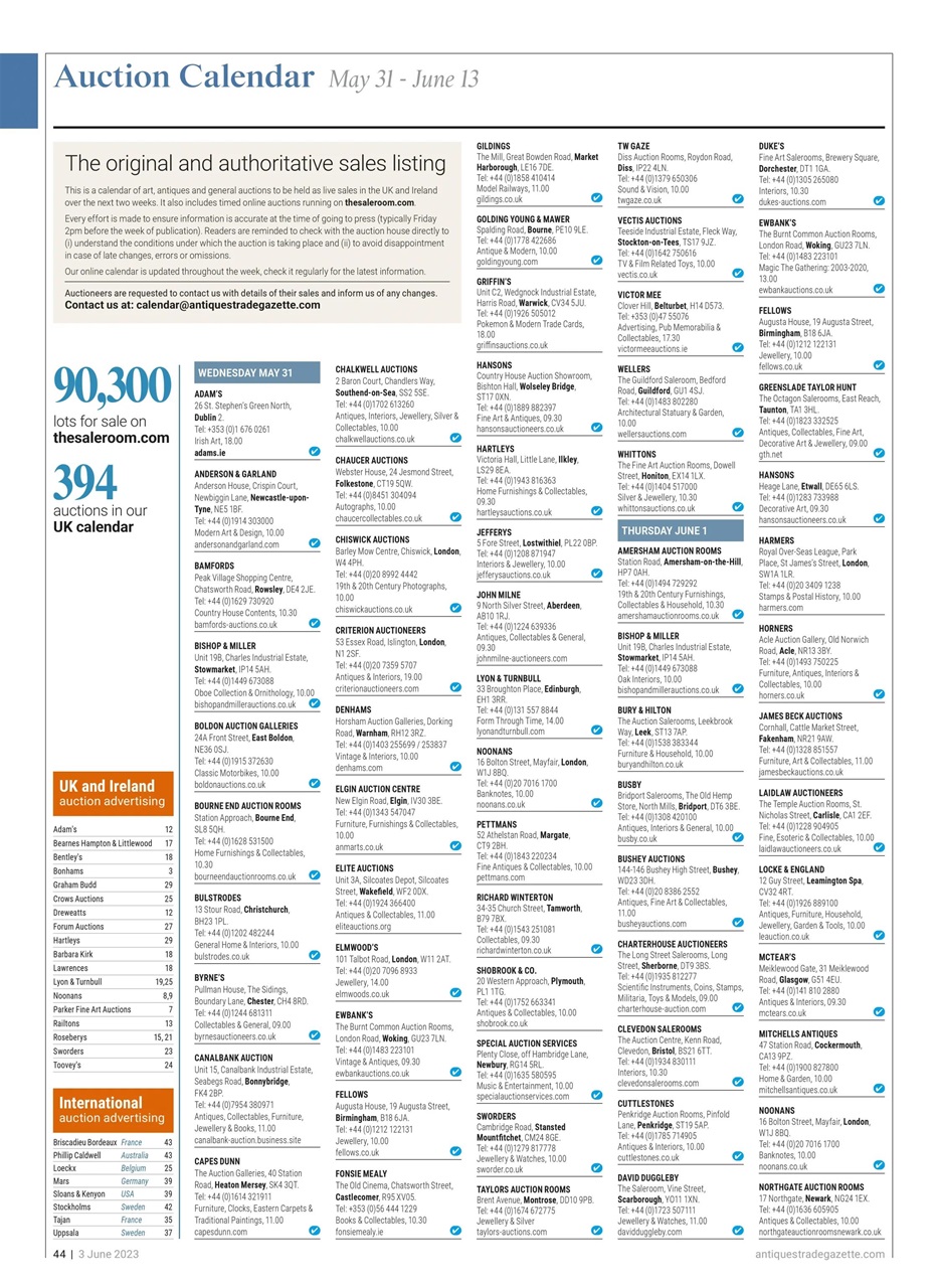Antiques Trade Gazette Preview Pages
