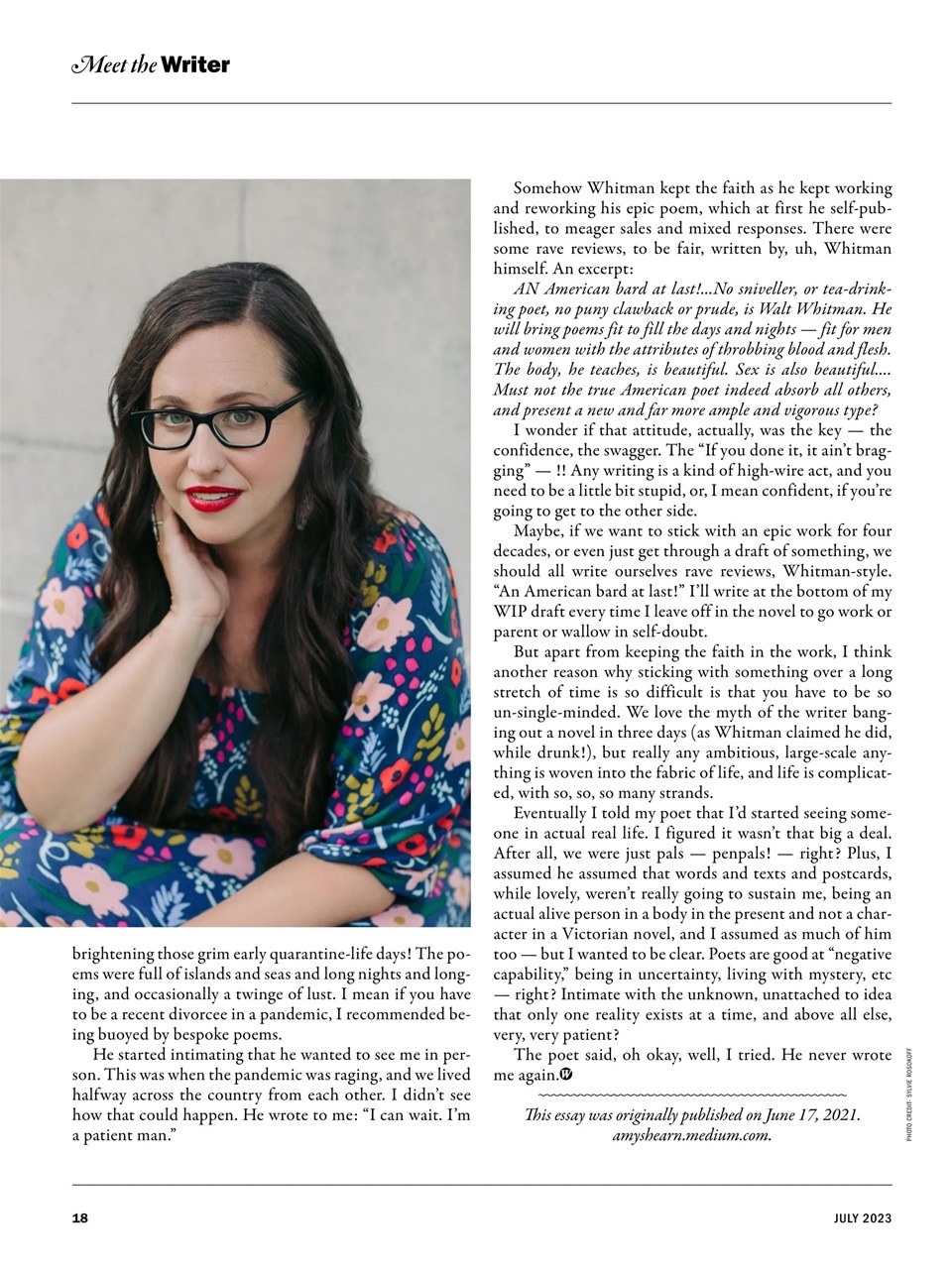 The Writer Preview Pages