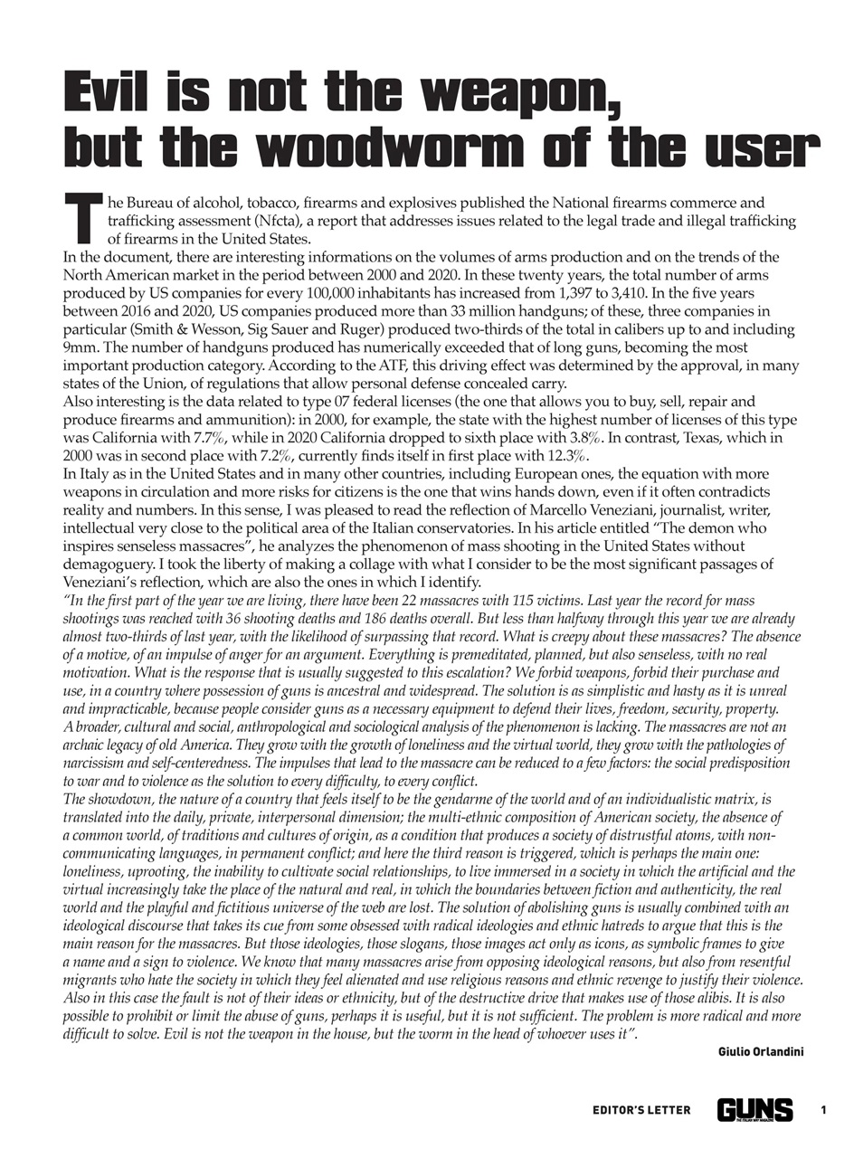 GUNS: The Italian Way Magazine Preview Pages