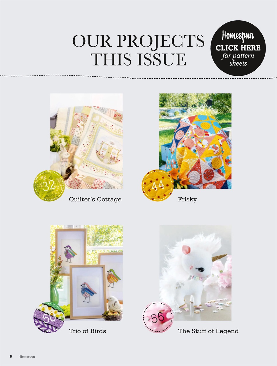 Homespun Preview Pages