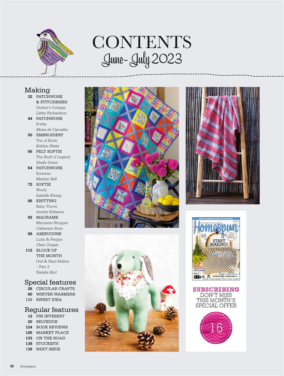 Homespun Preview Pages