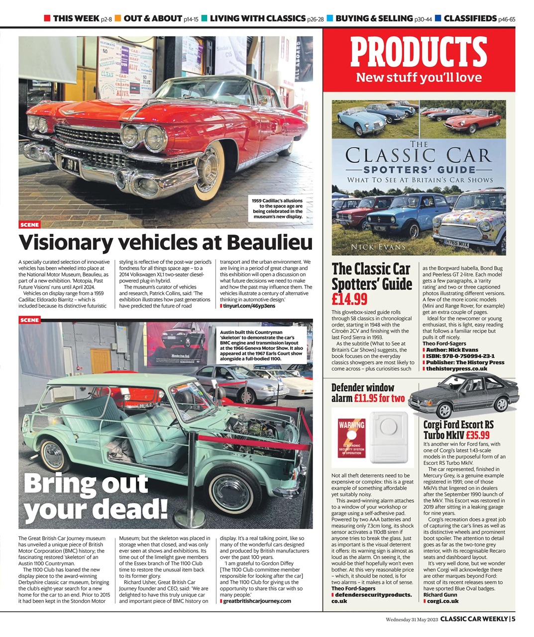 Classic Car Weekly Preview Pages