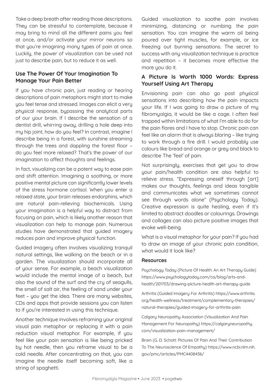 Fibromyalgia Magazine Preview Pages