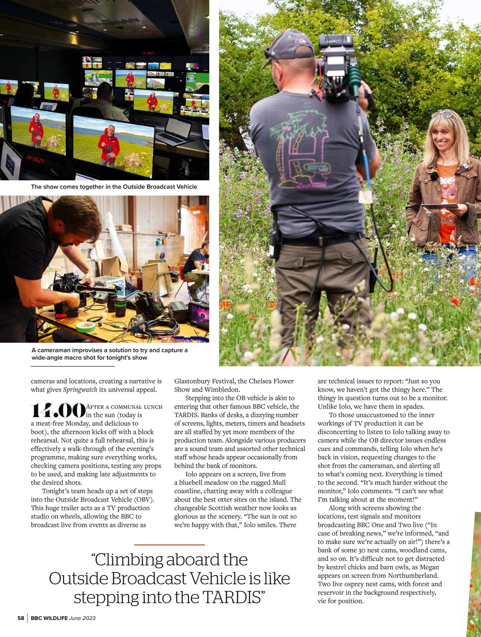 BBC Wildlife Magazine Preview Pages