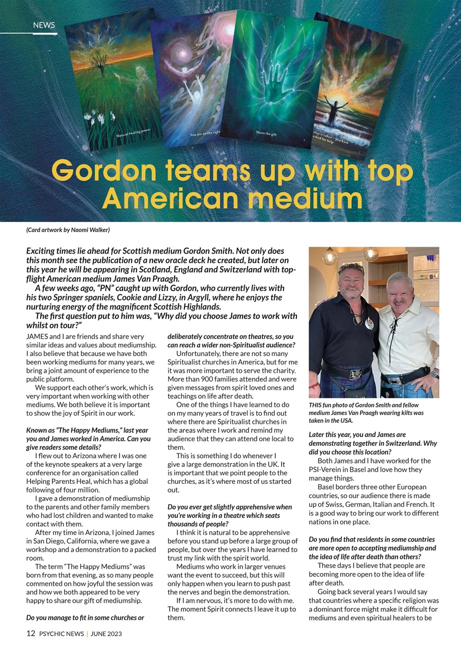 Psychic News Preview Pages