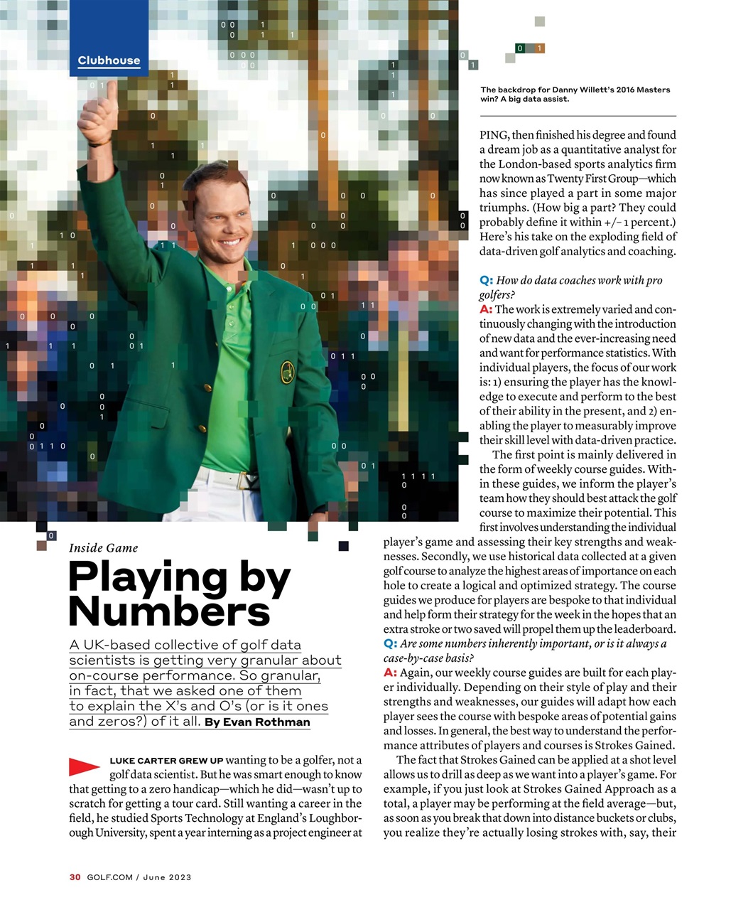 Golf Magazine Preview Pages