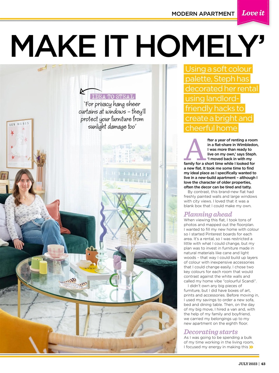 Style at Home Preview Pages